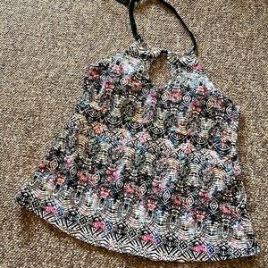 TOP ONLY! island waves woman size 14 bathing suit top